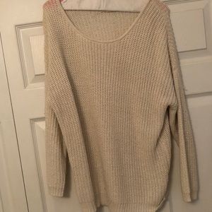 Cream with gold accent sweater